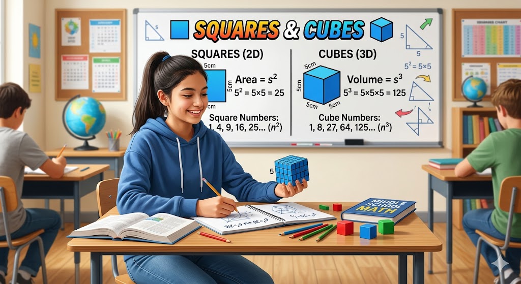 Math Squares and Cubes